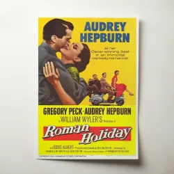 Roman Holiday (1953) Fine Art Movie Poster