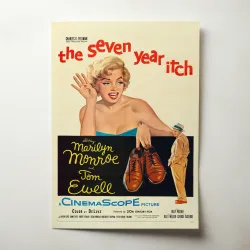 Seven Year Itch Fine Art 1950's Movie Poster