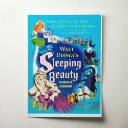 Sleeping Beauty Fine Art 1950's Movie Poster