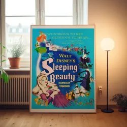 Sleeping Beauty Fine Art 1950's Movie Poster