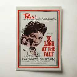 So Long at the Fair Fine Art 1950's Movie Poster