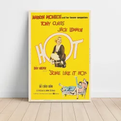 Some Like It Hot Fine Art 1950's Movie Poster