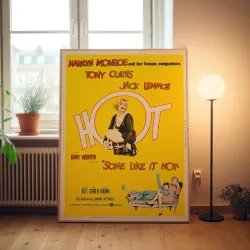 Some Like It Hot Fine Art 1950's Movie Poster