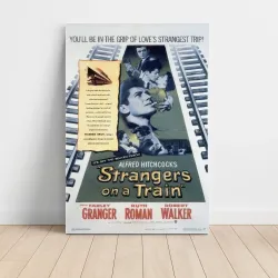 Strangers on a Train Fine Art 1950's Movie Poster