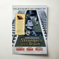 Strangers on a Train Fine Art 1950's Movie Poster