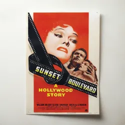 Sunset Boulevard Fine Art 1950's Movie Poster