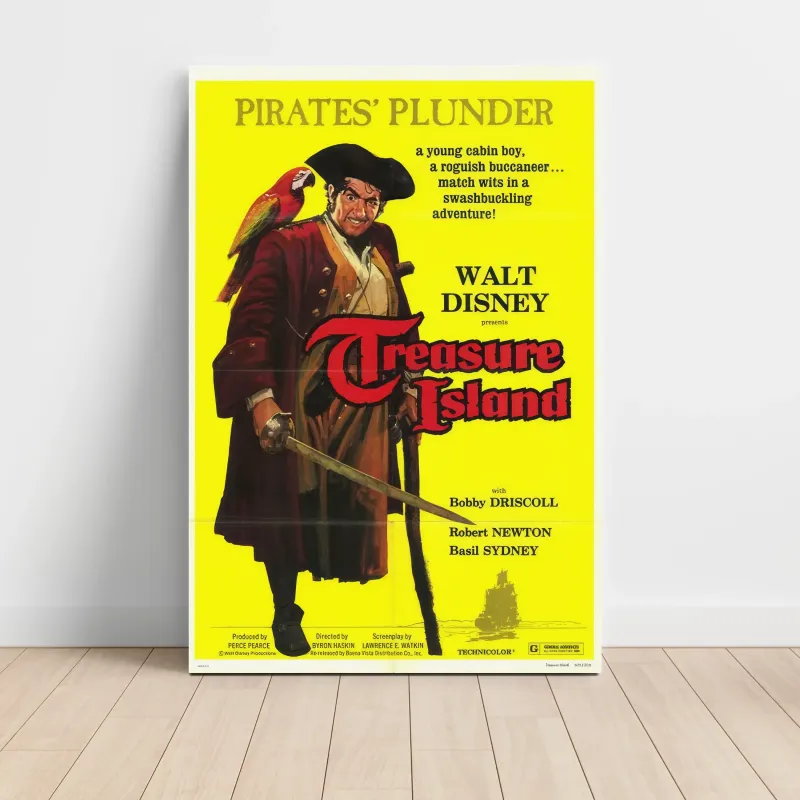 Treasure Island Fine Art 1950's Movie Poster