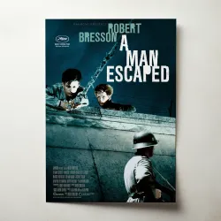 A Man Escaped Fine Art 1950's Movie Poster