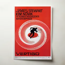 Vertigo (1958) Fine Art Movie Poster