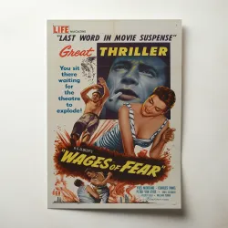 Wages of Fear Fine Art 1950's Movie Poster