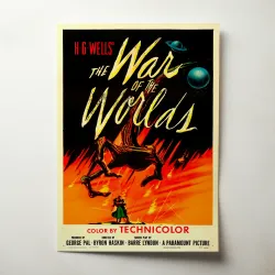War of the Worlds Fine Art 1950's Movie Poster