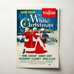 White Christmas Fine Art 1950's Movie Poster