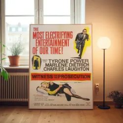 Witness For The Prosecution Fine Art 1950's Movie Poster