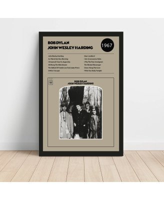 Bob Dylan - John Wesley Harding Fine Art Album Poster 