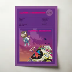 kanYeWest – Graduation Fine Art Album Poster