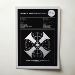 Simple Minds – Big Music Fine Art Album Poster