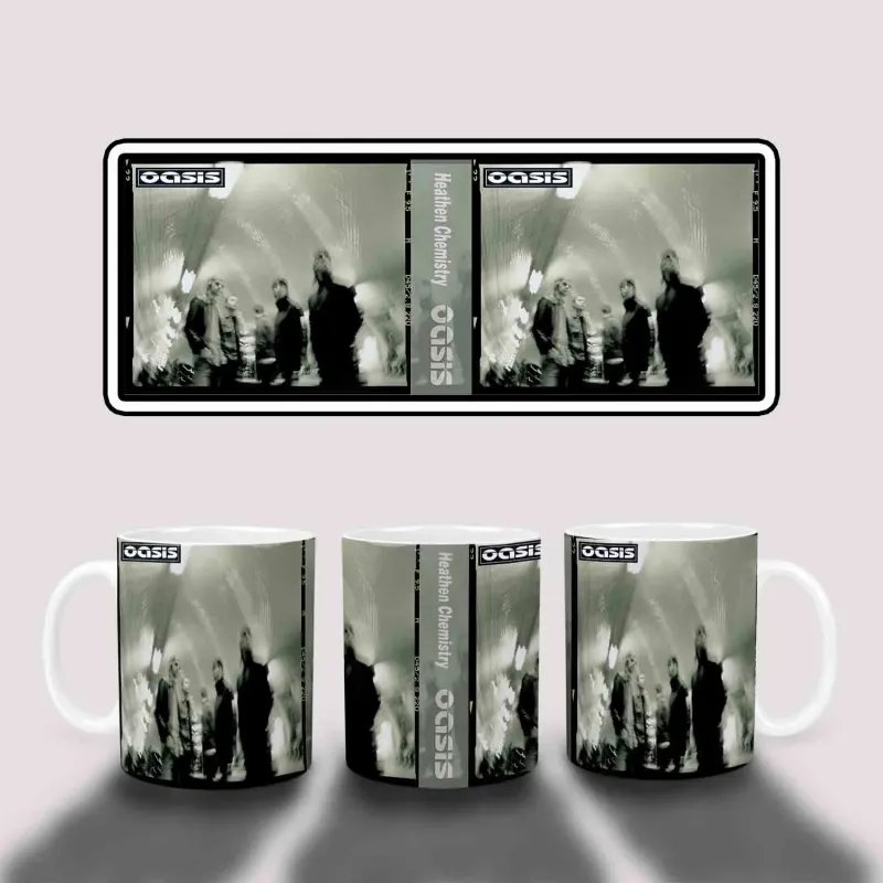 Oasis Heathen Chemistry Album Cover Mug - Home Decor Oasis Heathen Chemistry Album Cover Mug - Home Decor