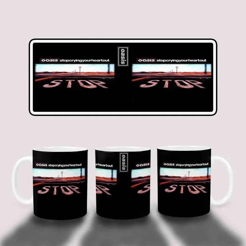 Oasis Stop Crying Your Heart Out Album Cover Mug - Home Decor