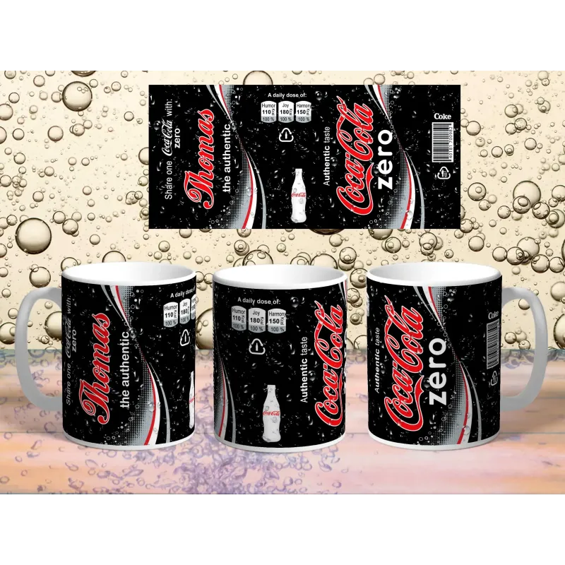 Coca Cola Zero Personalised Mug - Sip in Style!