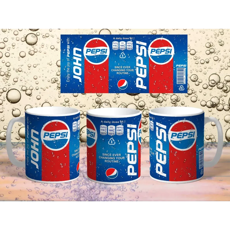 Pepsi Cola Blue Personalised Mug - Sip in Style!