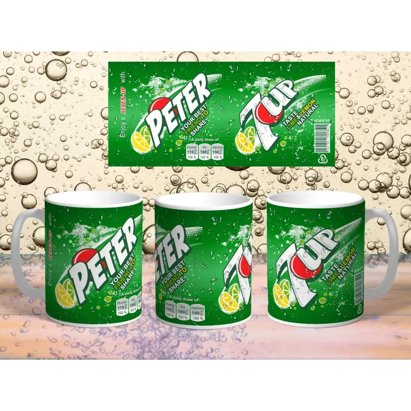 Personalised 7 Up Mug - Refreshing Custom Drinkware!