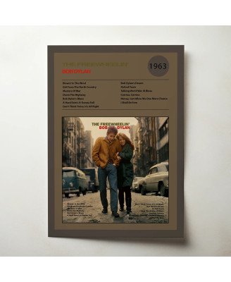 Bob Dylan - The Freewheelin Fine Art Album Poster