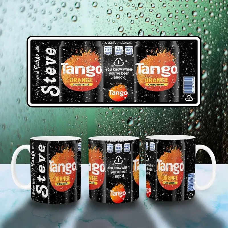 Personalised Tango Orange Mug - Perfect Gift for Any Occasion!