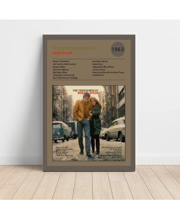 Bob Dylan - The Freewheelin Fine Art Album Poster