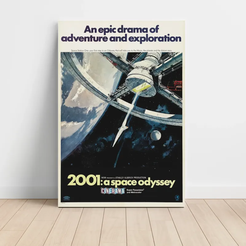 2001 A Space Odyssey Fine Art 1960's Movie Poster 2001 A Space Odyssey Fine Art 1960's Movie Poster