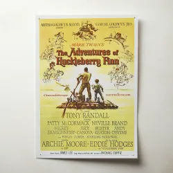 The Adventures of Huckleberry Finn Fine Art 1960's Movie Poster