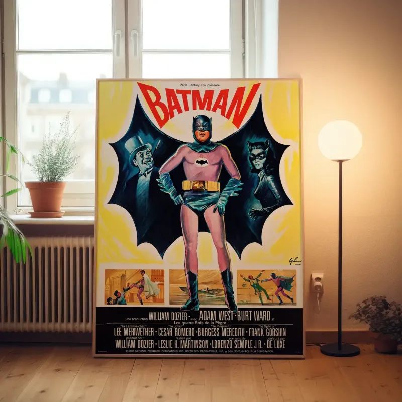 Batman Fine Batman Fine Art 1960's Movie Poster Wall Art