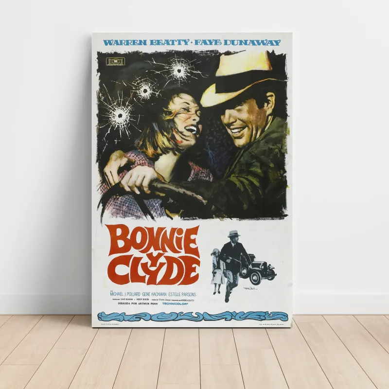 Bonnie and Clyde (1967) Fine Art Movie Poster