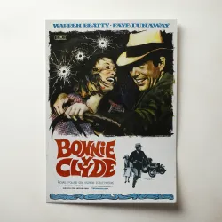 Bonnie and Clyde Fine Art 1960's Movie Poster Wall Art
