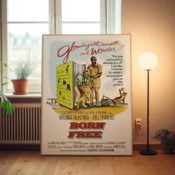 Born Free Fine Art 1960's Movie Poster Wall Art