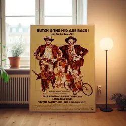 Butch Cassidy and the Sundance Kid Fine Art 1960's Movie Poster