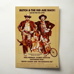 Butch Cassidy and the Sundance Kid Fine Art 1960's Movie Poster