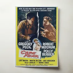 Cape Fear Fine Art 1960's Movie Poster Wall Art