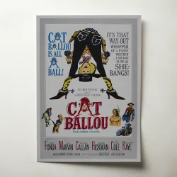 Cat Ballou (1965) Fine Art Movie Poster