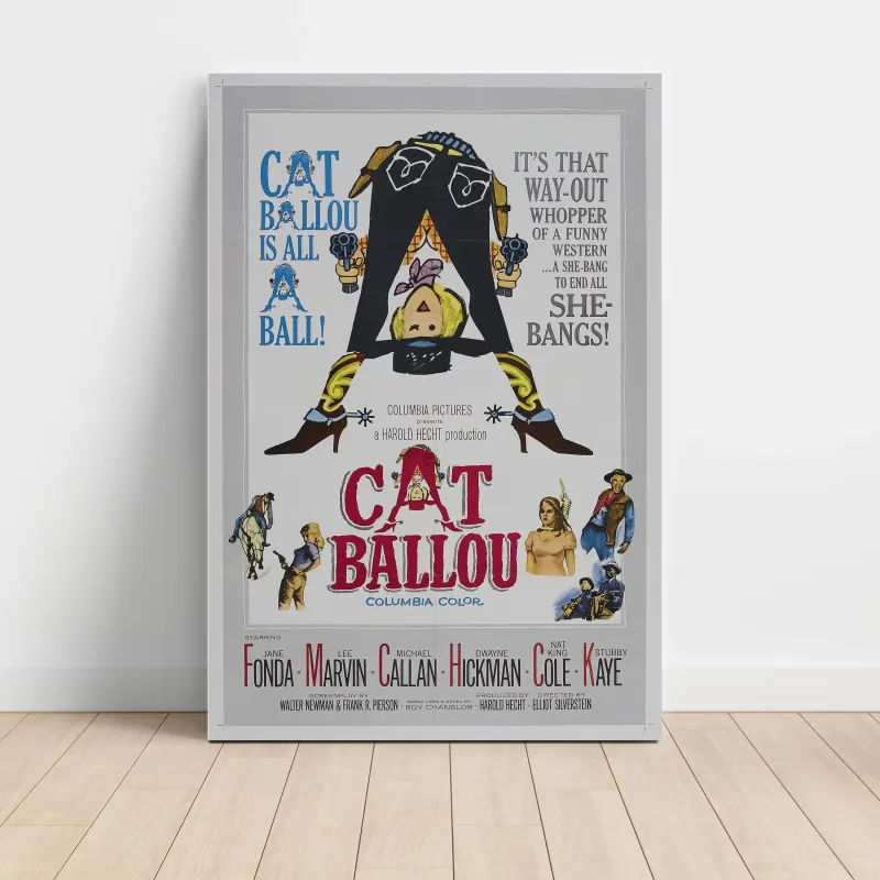 Cat Ballou (1965) Fine Art Movie Poster