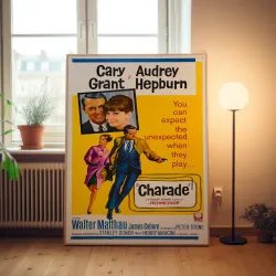 Charade Fine Art 1960's Movie Poster Wall Art