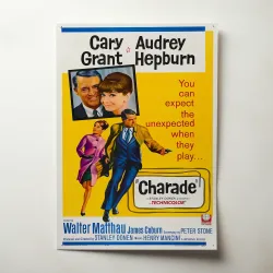 Charade Fine Art 1960's Movie Poster Wall Art
