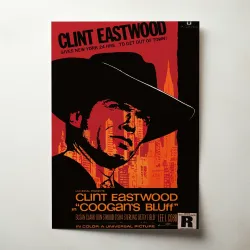 Coogans Bluff  Fine Art 1960's Movie Poster Wall Art