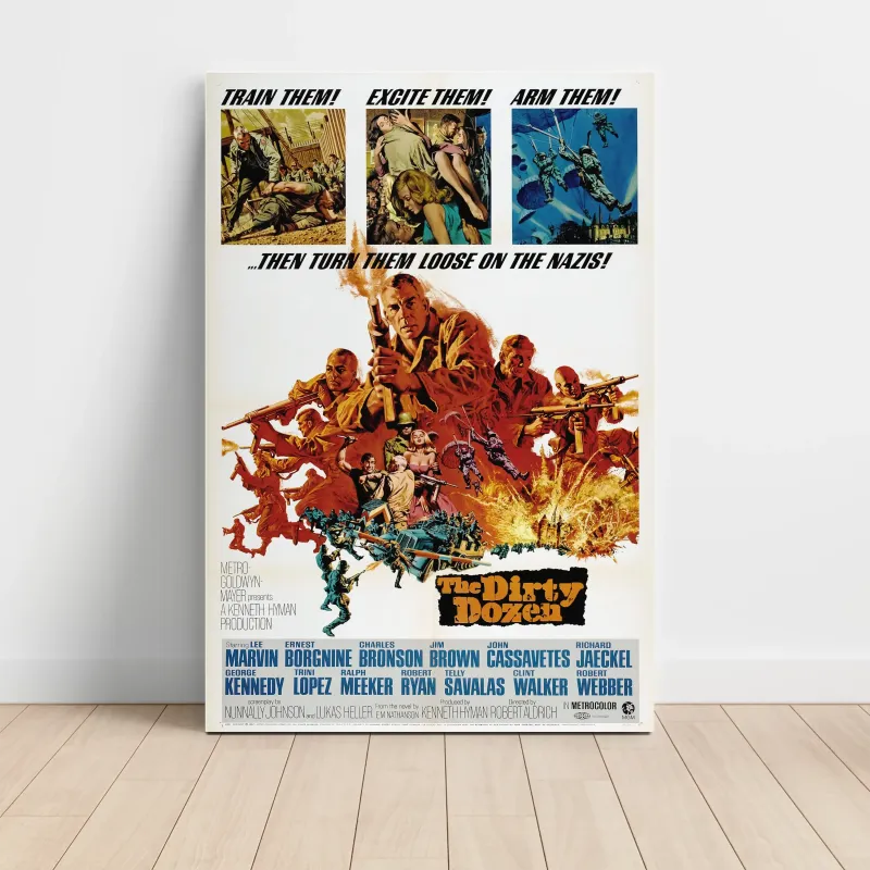 The Dirty Dozen (1967) Fine Art Movie Poster