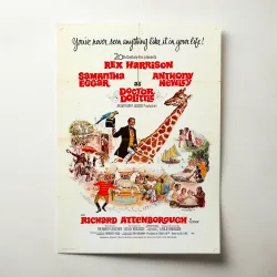 Doctor Dolittle Fine Art 1960's Movie Poster