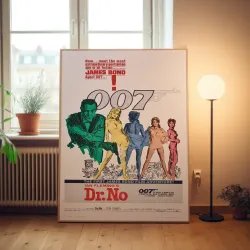 Dr No Fine Art 1960's Movie Poster Wall Art