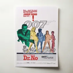 Dr No Fine Art 1960's Movie Poster Wall Art