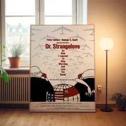Dr Strangelove 1960's Movie Poster | Fine Art for Home Decor