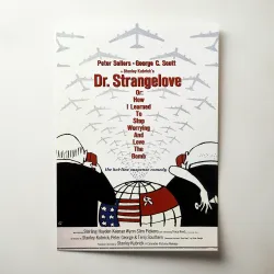 Dr Strangelove 1960's Movie Poster | Fine Art for Home Decor