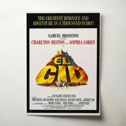 El Cid Fine Art 1960's Movie Poster Wall Art