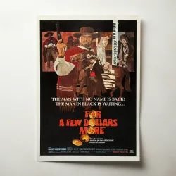 For a Few Dollars More 1960's Movie Poster Fine Art Print